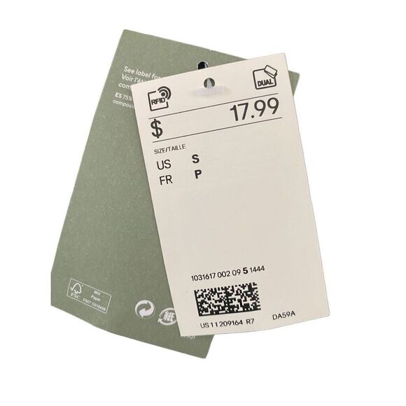 Nwt H&M Striped Mini Skirt Preppy Size Small Summer Coastal Beach - Picture 4 of 9